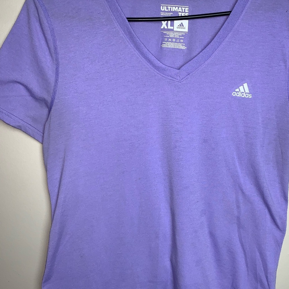 Lavender adidas shirt